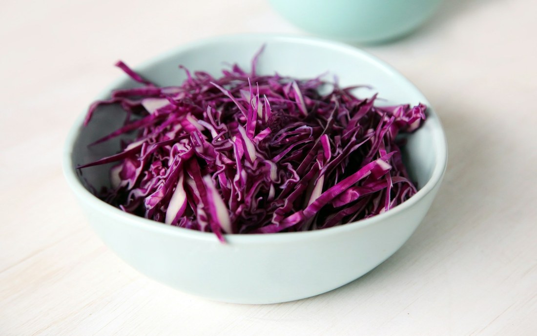 Purple: Red cabbage